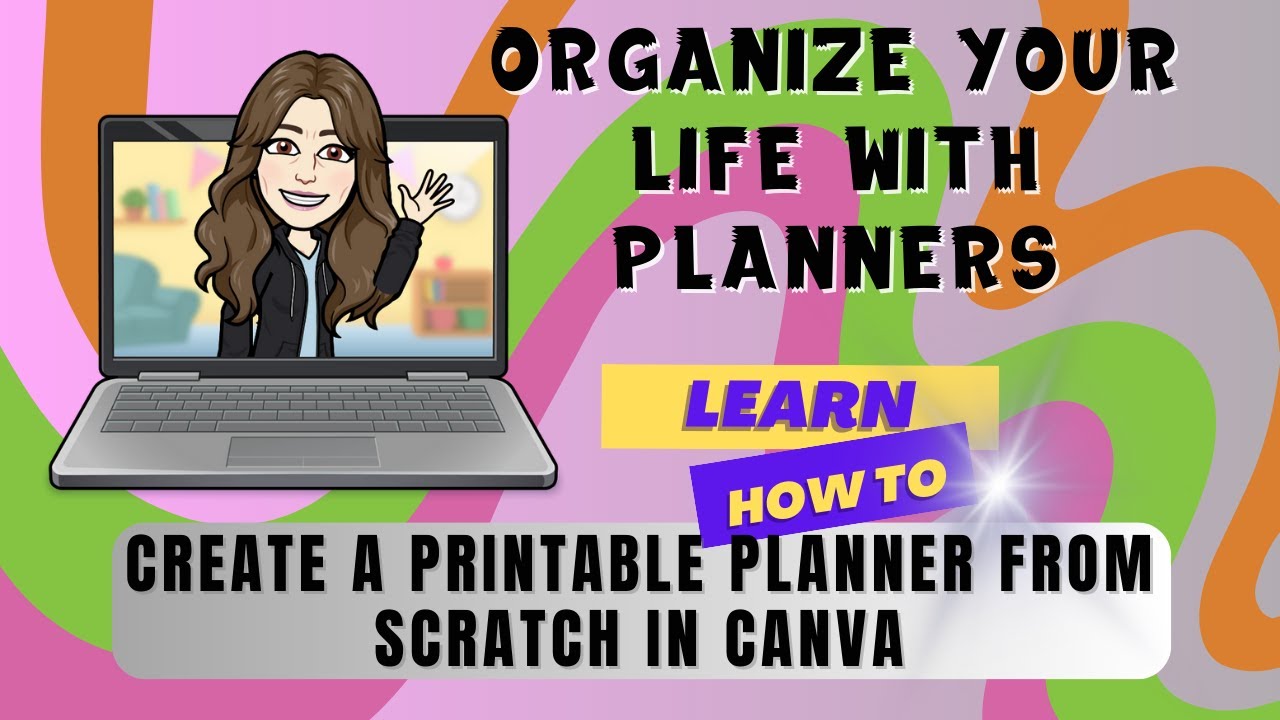 Create a Planner With Me in CANVA, Create a Printable Planner to ...