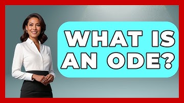 What Is An Ode? - Tales And Texts