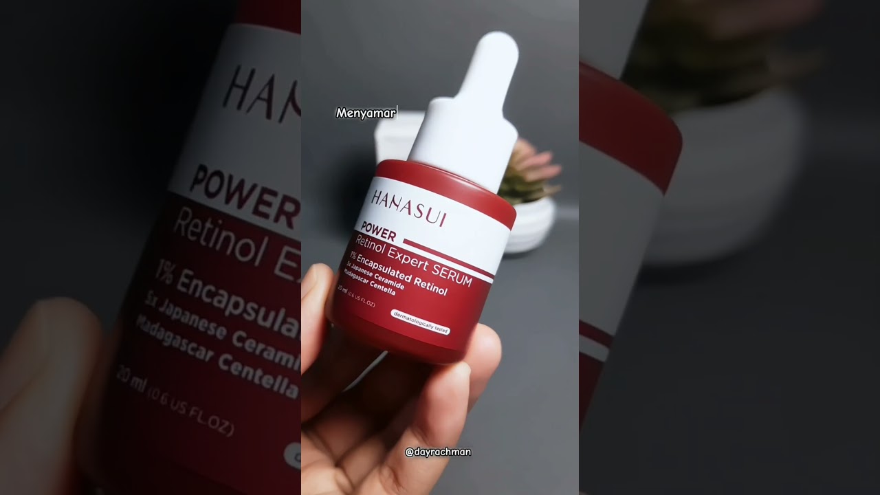 Buat yg kulit nya badak , wajib cobain power retinol expert serum Hanasui 💖 