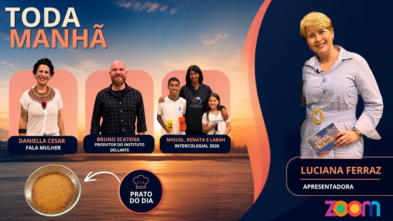 Toda Manhã 14/08/2026 | SOS Chocolate, Fala Mulher, Intercolegial 2026