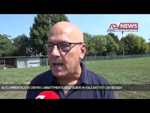 BLITZ AMBIENTALISTA CONTRO L'ABBATTIMENTO DEGLI ALBERI IN VIALE BATTISTI | 28/08/2024