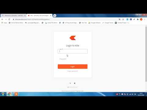 how to login in zerodha account first time