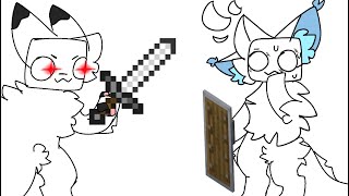 Our Minecraft world| Part 1 ( probably won’t make a part 2 ) | Collab with Kittenz meow uwu| Madness @yeepers