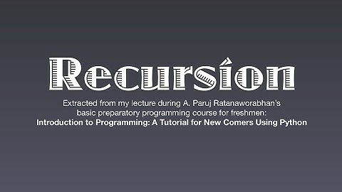 Recursion | revised syllabus cbse | easy language| python computer science|