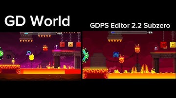 GD World Dash vs GDPS Editor 2.2 Subzero Dash
