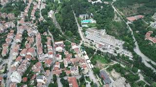 The town of Sandanski - 4k drone video