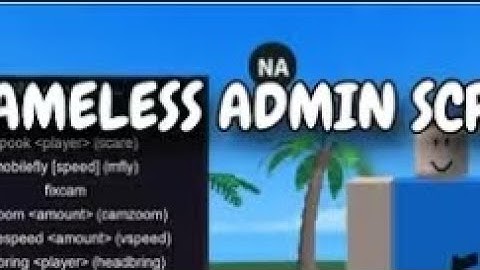 Nameless admin script |Roblox|