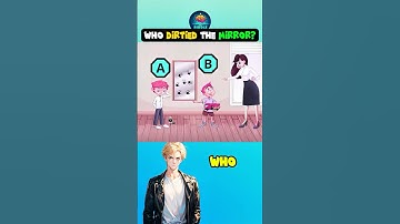 who dirtied the mirror?   #riddlechallenge #riddleoftheday #brainteasers #enigma #shorts