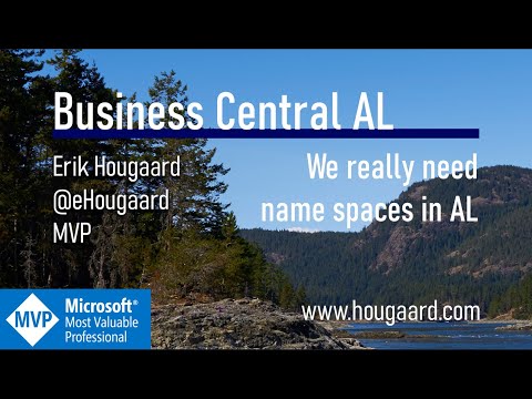 We really need name spaces in AL and Business Central
