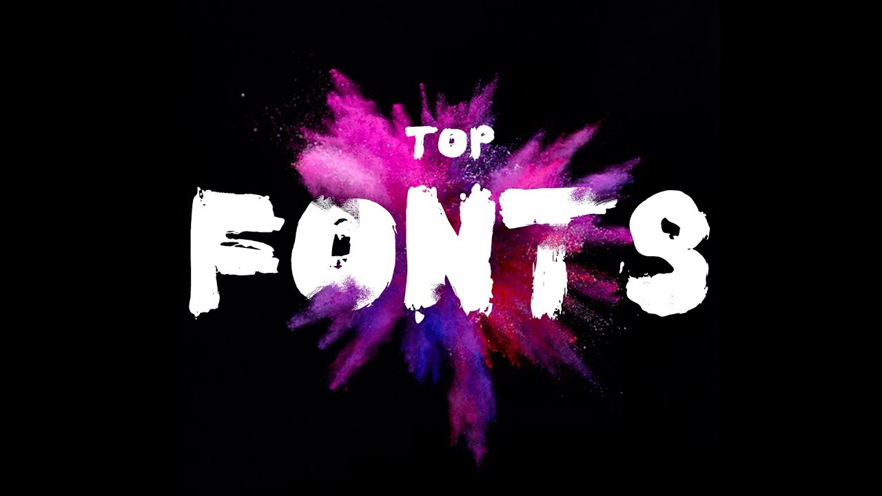 Top fonts for Graphics Designers that are actually DOPE ! - YouTube