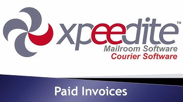 Xpeedite Invoice - Paid Invoices Tutorial