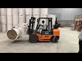 ACE forklift with PRC attachment