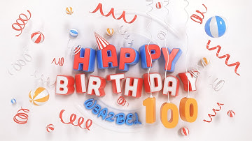 Happy Birthday 3D illustration using 3ds Max and V-Ray