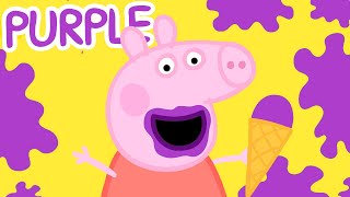 Peppa Pig  Learn Colours with Peppa - Purple | Learning Videos for Toddlers | Learn with Peppa Pig