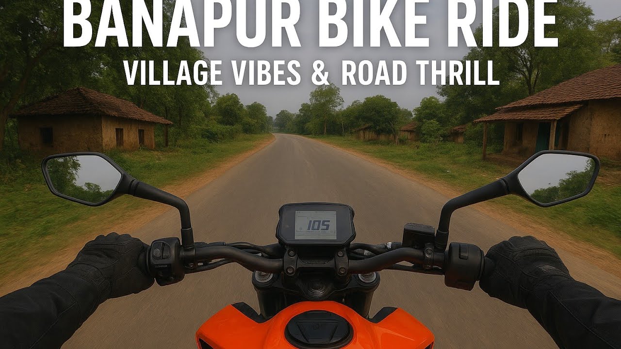 🏍️ Banapur Bike Ride  Village Vibes & Road Thrill  DUKE RIDER 1000KEi video te ami bike niya amar