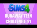 NEW PRETTY SIM? | Sims 4 Runaway Teen Challenge #1