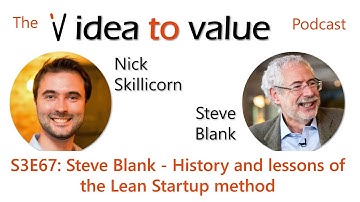 Podcast S3E67: Steve Blank - History and lessons of the Lean Startup method
