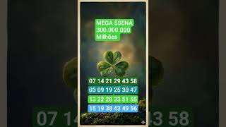 MEGA Mega mega Sena! 300 M☘️🤞🍀🫰🙏🙏