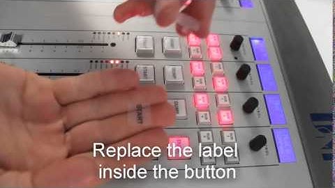 How to change a label in a AXUM Fader panel button prt.1