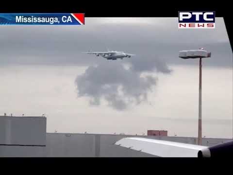 World`s largest cargo plane lands at Pearson Airport with medical supplies