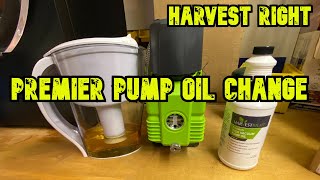 Premier pump oil change