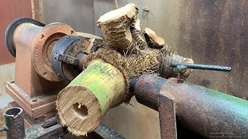 Watch as we transform an ordinary bamboo stump into a hauntingly beautiful work of art