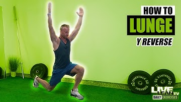 How To Do An ALTERNATING Y REVERSE LUNGE | Exercise Demonstration Video and Guide