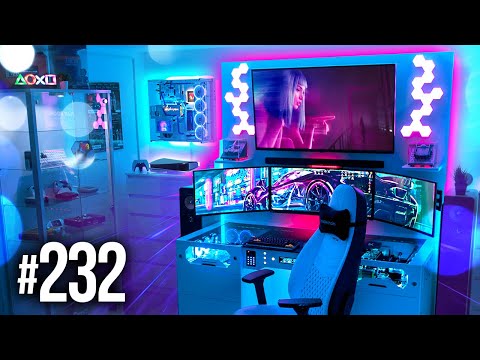 Room Tour Project 232 - BEST Desk U0026 Gaming Setups!