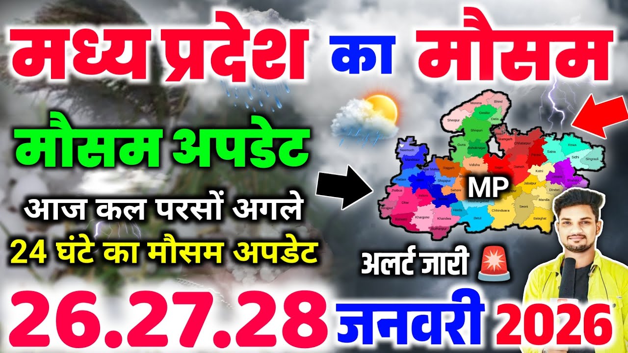 मध्यप्रदेश में मौसम ने बदली रफ्तार | Madhya Pradesh Mausam Samachar | Aaj Ka Mausam