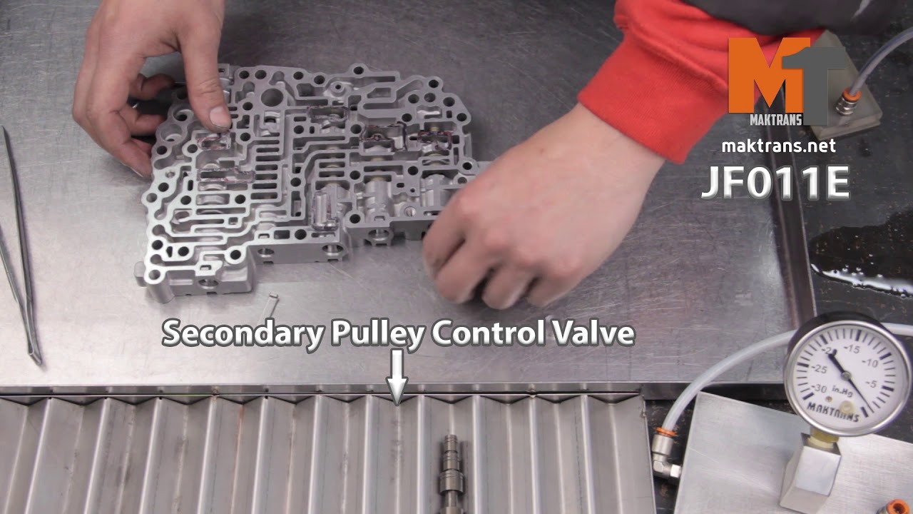 Ремонт гидроблока JF011E - Secondary Pulley Control Valve - YouTube