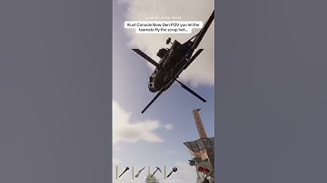 Rust Console New Gen POV you let the teamate fly the scrap heli…#shorts #rust #rustconsole