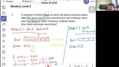 P5 Math : External Unchanged, Equal Concept, Excess and Shortage, No of Unit x Value of Unit