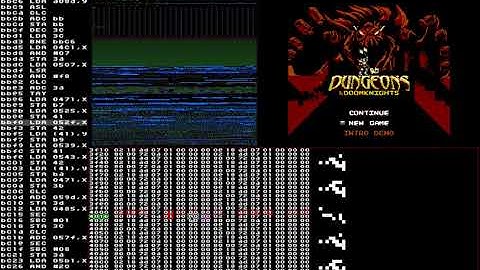 Dungeons and Doomknights preview on NES Debugger