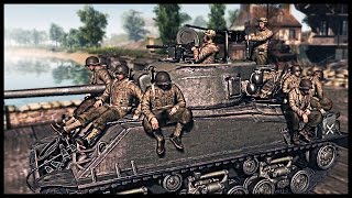 Epic Bridge and River Battle - US Alamo in World War II | Men of War Assault Squad 2 Mod Gameplay