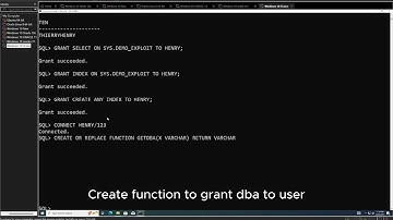 PRIVILEGE ESCALATION VIA ORACLE INDEXES