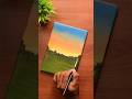 Paint a sunset scenary with me #youtubeshorts #art #painting #paintingtutorial #canvas #sunset