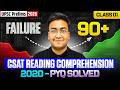 CSAT Reading Comprehension 2020 PYQ Solved | UPSC Prelims 2026