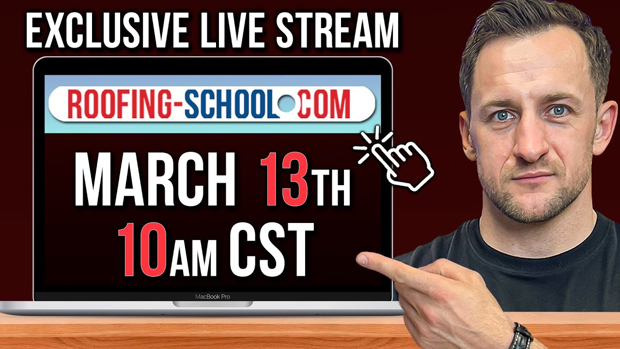 Roofing Business School Online Meeting: 10AM Monday, March 13