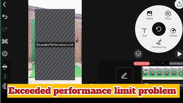 kinemaster exceeded performance limitproblem 2026 | exceeded performance black screen problem 