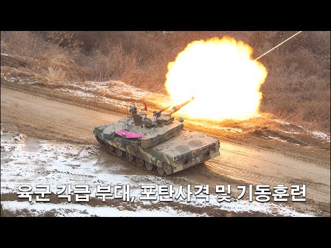 육군 각급 부대, <strong>포탄사격</strong> 및 기동훈련 l 국방홍보원