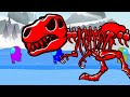 Among Us Players Were Skiing The Trex Skeleton Appears Out Of Blue
