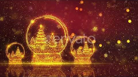 Christmas Snow Globe Background 1 | Motion Graphics - Envato elements