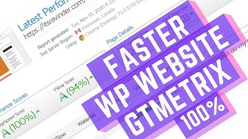 Wordpress speed optimization - I got 100% Gtmetrix scores - English