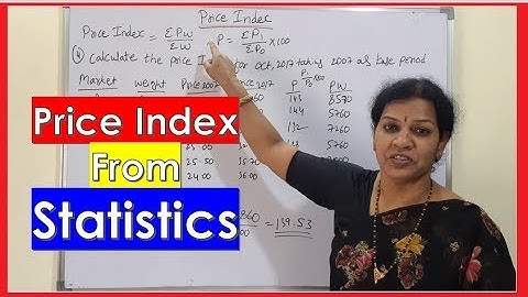 11. "Price Index" From Index Numbers Chapter in Statistics