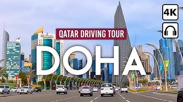 DOHA, Qatar 🇶🇦 4K Driving Tour Downtown, Lusail & The Pearl