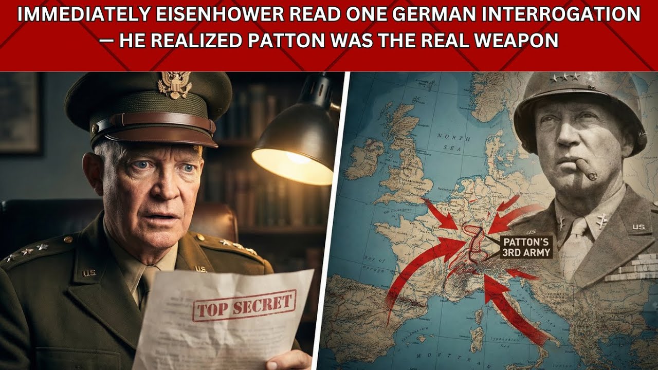 Immediately Eisenhower Read One German Interrogation — He Realized Patton Was the Real Weapon