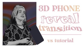 3d phone reveal transition (tutorial on videostar) | zaraudio