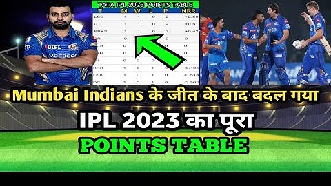 Ipl Points Table:-Mi vs Dc After Match Points | ipl 2023 Points Table