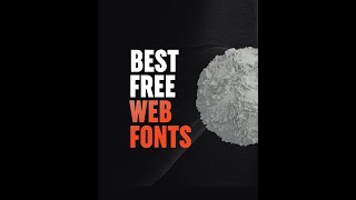 The best free web fonts right now 2022