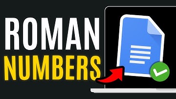 How to WRITE ROMAN CHARACTERS/NUMBERS in GOOGLE DOCS